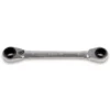 Beta 192 4 IN 1 Flat Bi Hex Double End Reversible Ratcheting Spanner Wrench 16 X 17 / 18 X 19mm