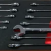Britool Hallmark BHRWSET12 12 Piece Ratchet Combination Spanner Set In Foam Tray
