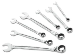 Facom 467B.J7 7 Piece Reversible Ratcheting Anti Slip Combination Spanner Set 8-19mm