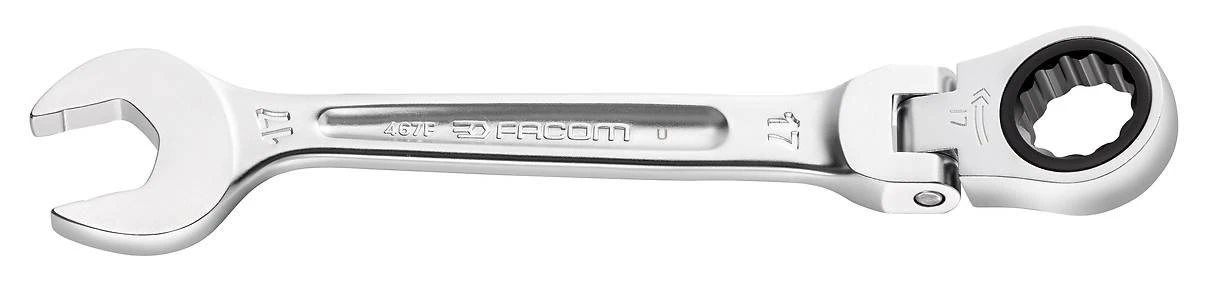 Facom 467BF.14 Flexible Anti-Slip Ratchet Combination Spanner 14mm