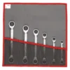 Facom 64.JU6T 6 Pce. AF Extra Low Profile Ratchet Spanner Set 1/4" - 15 / 16" AF