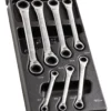 Facom MOD.65J7 7 Piece Metric Ratcheting Ring Spanner Wrench Set Supplied In Plastic Module Tray 6-19mm