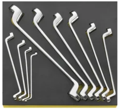 Stahlwille TCS 20/10 10 Piece Cranked Double End Ring Spanner Set In Foam Module 6x7-30x32mm