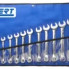 Expert By Facom E110313 18 Piece Metric Combination Spanner Set In Tool Roll 6-24mm